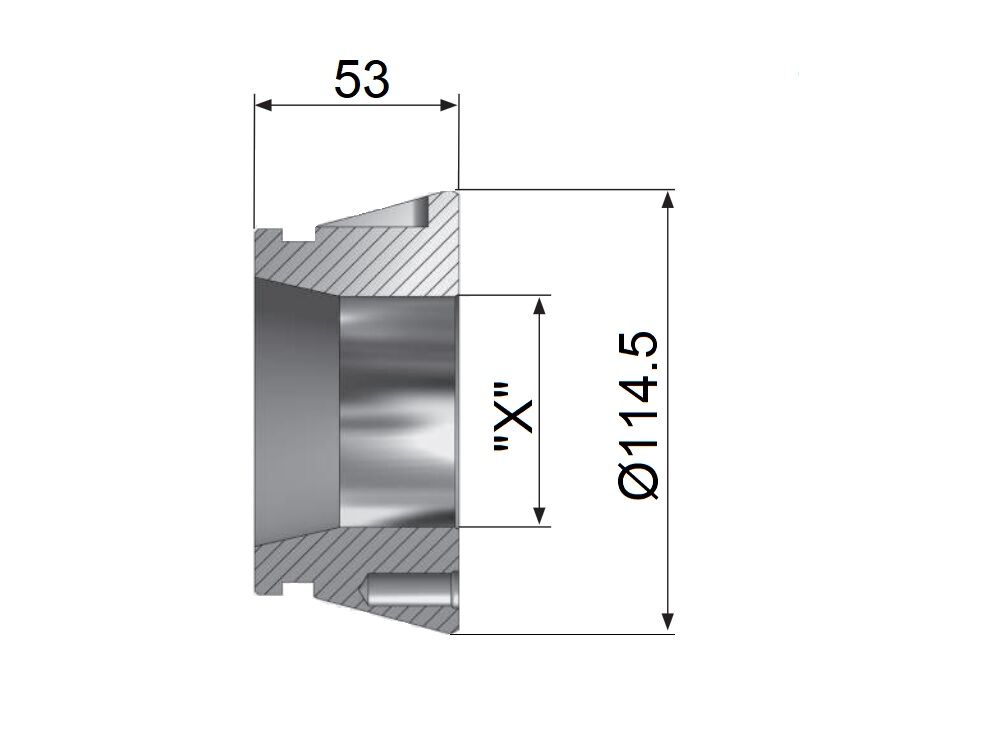 SK80BZI Clamping collet with max. bar capacity 80 mm for CNC lathes, compatible with HAINBUCH chucks