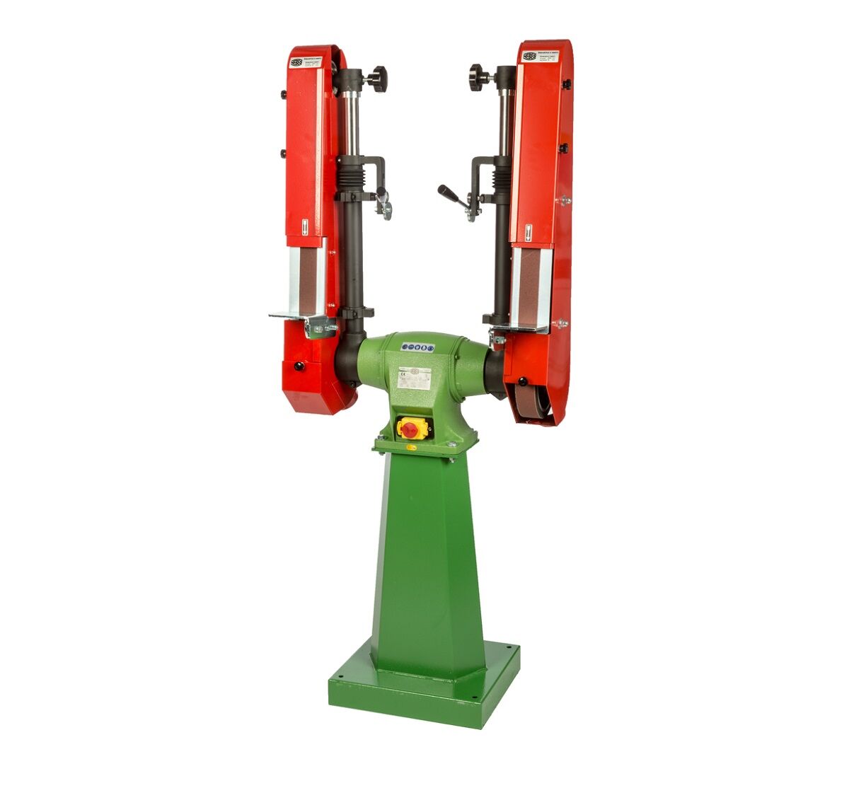 NEBES Elettromeccanica SN-4 Macchina Sbavatrice-Levigatrice industriale a doppio nastro con motore induzione trifase 400V - Dimensioni Nastro abrasivo 2000x50mm