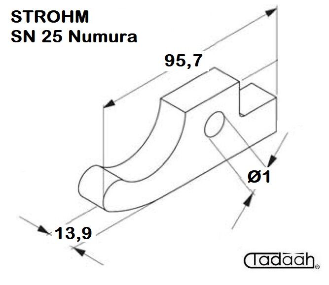 Chuck lever suitable for SN25 Numura 