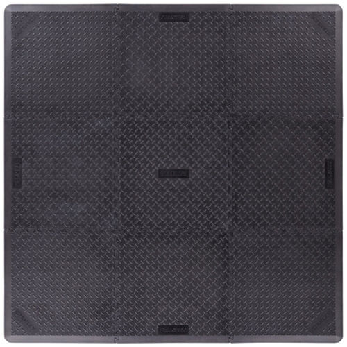 UNICOMFORT STANLEY UMT2424C - Tappetino anti-fatica a piastrelle, pezzo angolare misure 60x60x1,5cm - Confezione 2 pezzi