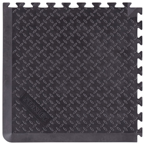 UNICOMOFRT STANLEY UMT2424E - Tappetino componibile anti-fatica d’angolo, 60x60x1,5cm