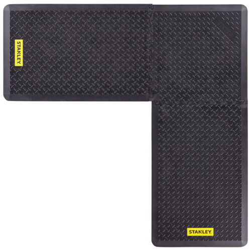 UNICOMOFRT STANLEY UMT2424E - Tappetino componibile anti-fatica d’angolo, 60x60x1,5cm