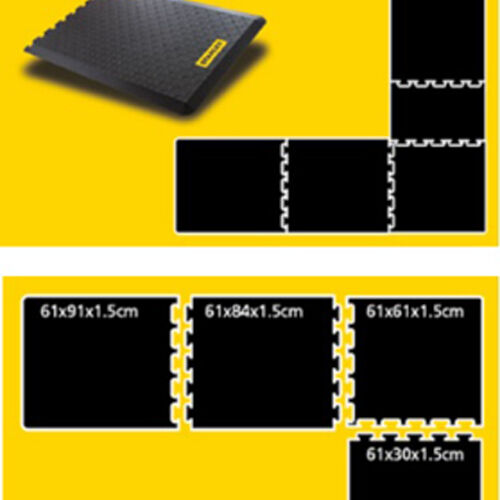 UNICOMFORT STANLEY UMT2436E - Tappetino componibile anti-fatica terminale, 60x90x1,5cm