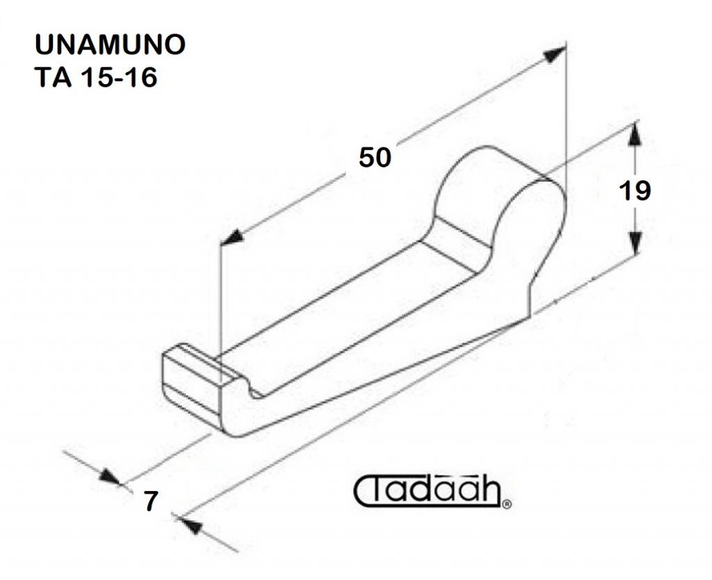 TA1516 Nasello per tornio UNAMUNO TA 15-16
