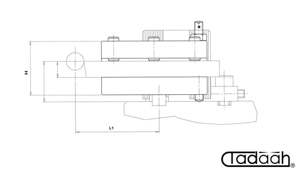 08.34.300 Portautensile a barretta modulare per Gildermeister AS16, AS20, GM20, GM20AC, GS20