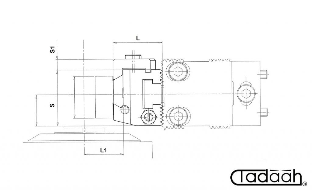 08.34.350 Prismatic tool holder for Gildemeister DMG-Mori IMIS08, AS16, AS20, GS20, GM20, GM20AC