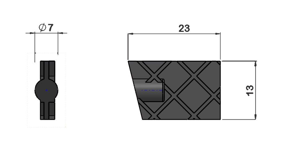 Rubber seal for main collet Gildemeister DMG Mori AS20, GS20, GM20, GM20AC  Ø 7X23 