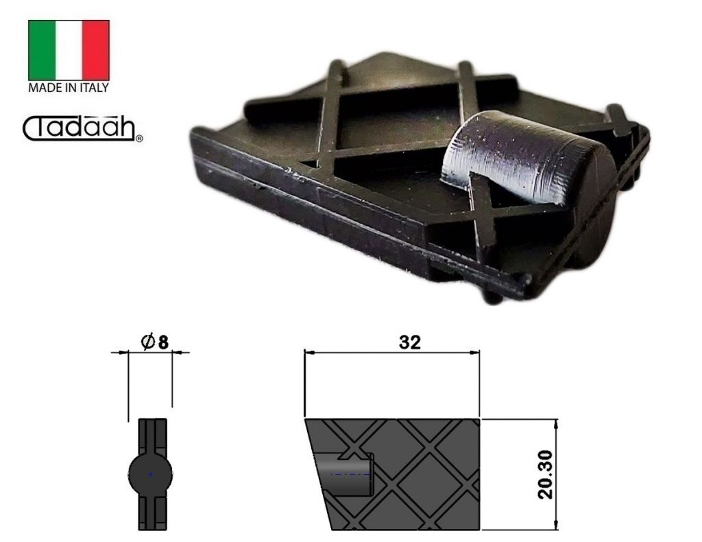 Gomma antio101513 Gomma antiolio per pinze stringibarra diametro 8x32mm per Gildemeister DMG-Mori GM35