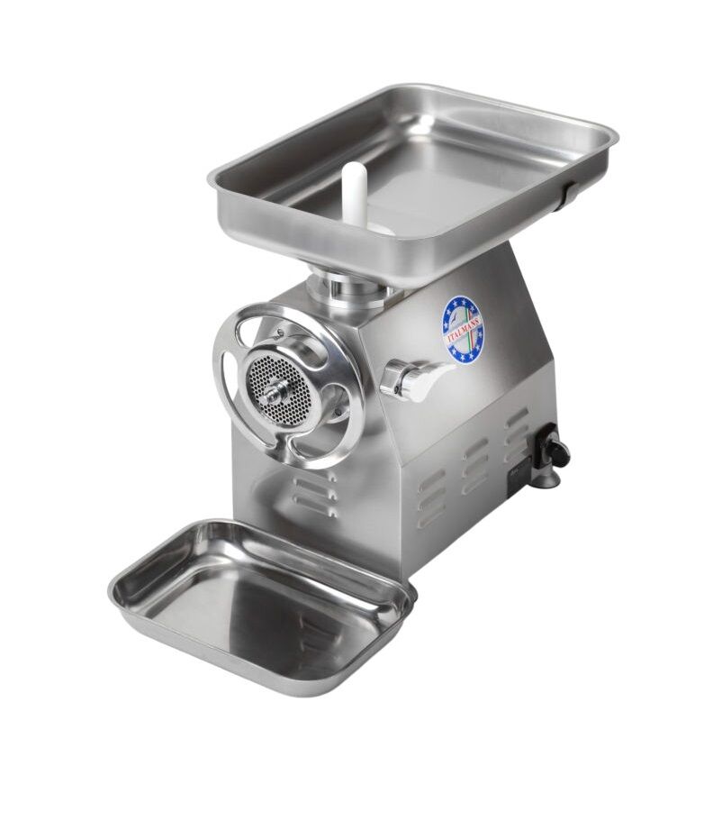 05MOD. TC32-230 Tritacarne Miska professionale produzione oraria 600kg, Potenza Kw 1.70 - 230V. con invertitore di marcia, made in Italy