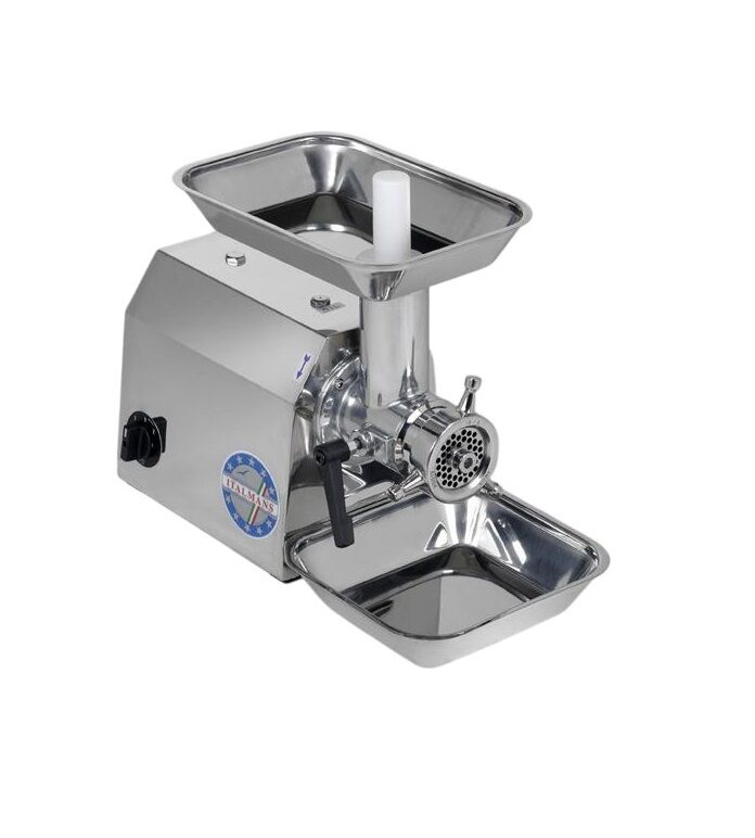 04MOD. TC 12 Miska professional meat grinder, hourly production 140kg, Power Kw 0.75 - 230V. Ideal for restaurants, hotels, communities, collective canteens, butcher shops