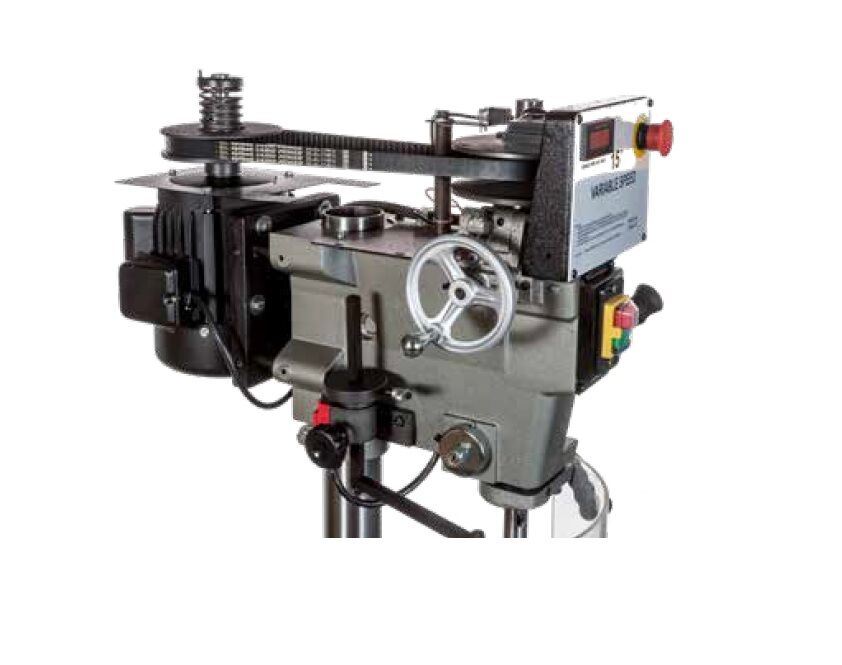 NEBES TC19CF Säulenbohrmaschine mit Riemenantriebsmotor mit mechanischem Drehzahlregler, Einphasenmotor