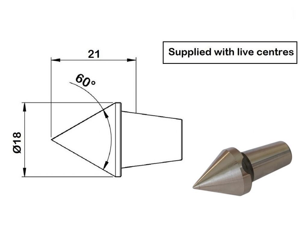 172.400 Rotating live centres with compression stroke 3mm and cylindrical shank for single and multi-spindle lathes with Standard interchangeable insert 60°