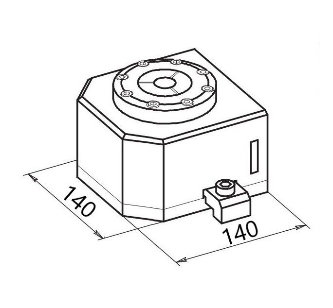 772142-101 Morsa pneumatica modulare per pinze stringibarra a compressione 1536E - F37-740 per bloccaggio pezzi su macchine da produzione, centri di lavoro, transfer e trapani