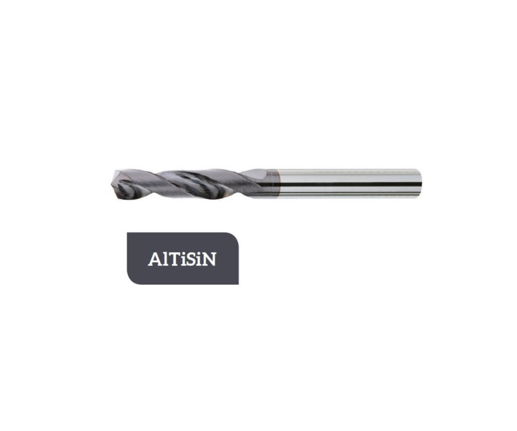 THP-2.900-1250 Punta a elica in metallo duro Ø12.5 a 2 taglienti, ad alte prestazioni con gambo cilindrico, profondità di foratura pari a 3xØ, rivestita in AlTiSiN