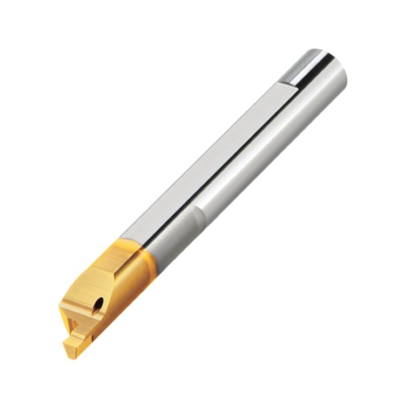 MFR-C Micro Bareni destri per scanalatura frontale con rompitruciolo per esecuzione all'interno del foro Tiny Tools Carmex in metallo duro non rivestito K20, rivestito BXC o BMK, selezionare la dimensione d1 per il foro e L1 per la profondità