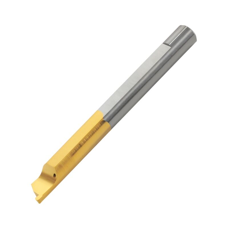 MZR Micro Bareni destri per scanalatura frontale raggiata con esecuzione all'interno del foro Tiny Tools Carmex in metallo duro non rivestito K20, rivestito BXC o BMK, selezionare la dimensione d1 per il foro e L1 per la profondità