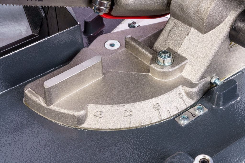 NEBES Elettromeccanica TM105MI Segatrice a nastro portatile con variatore elettronico di velocità e basamento - Lama 1140x13x0,65 mm