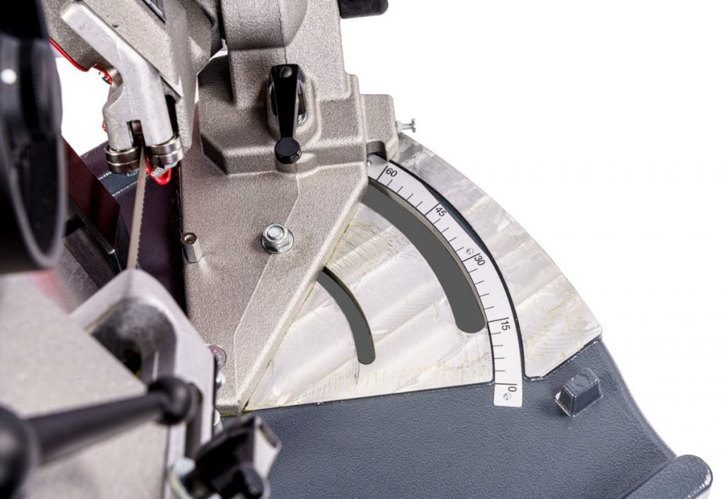NEBES Elettromeccanica TM125MI Segatrice a nastro portatile ad alte prestazioni con variatore elettronico di velocità e basamento - Lama 1440x13x0,65mm