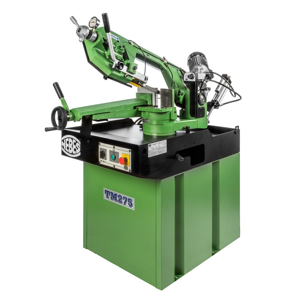 NEBES Elettromeccanica TM 275 CD Professionelle Bandsägemaschine mit Induktionsmotor und hydraulischer Bremse - Blattgröße 2450x27x0,90 mm