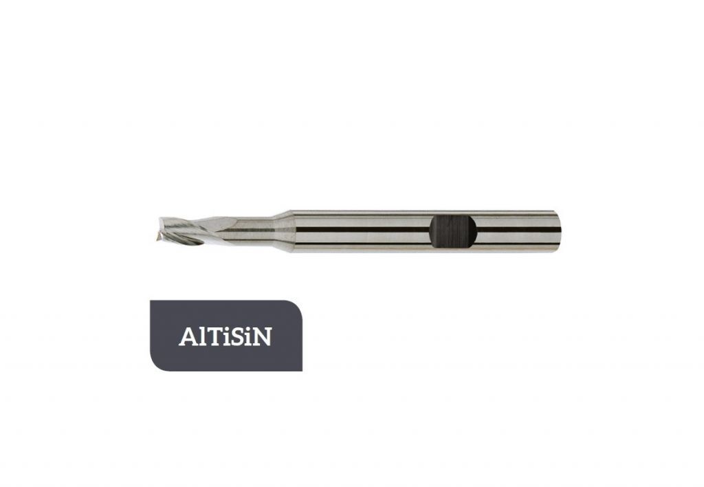 TM-3.3W-0600L Fresa elicoidale in metallo duro Ø6 a tre taglienti taglio al centro con gambo cilindrico DIN 6535 HB, rivestita AITiSiN