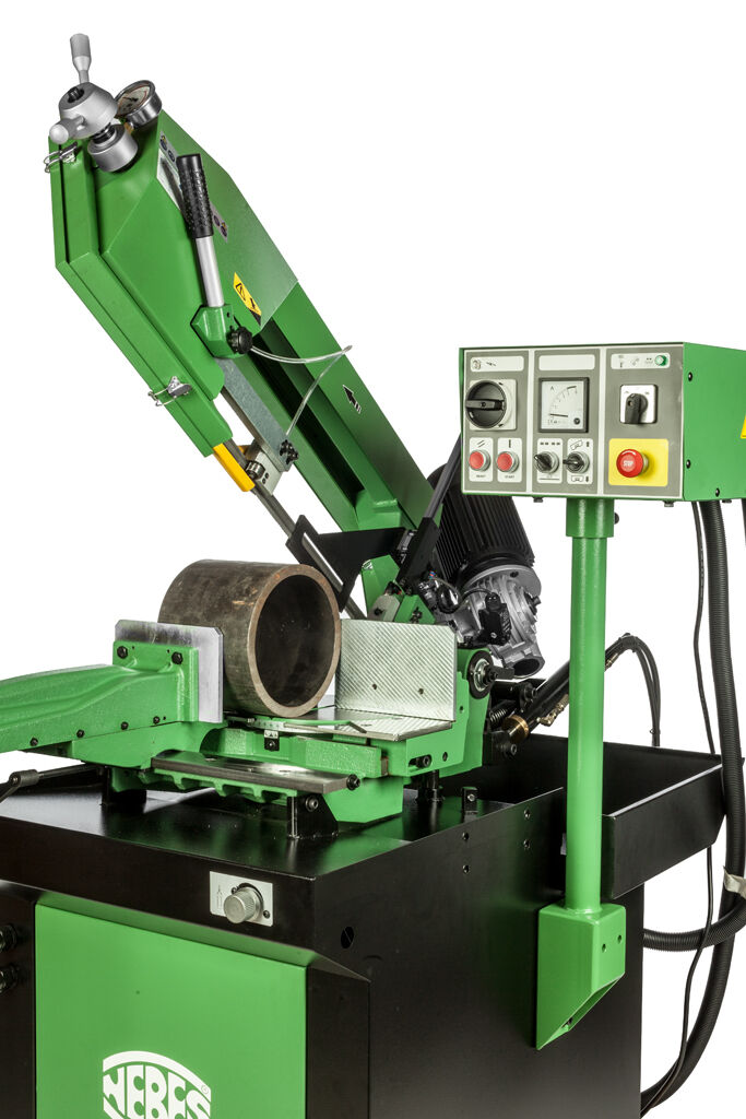 NEBES TM300 Professionell-Bandsaegemaschine mit Induktionsmotor 1200 W Drehstrom 400 V- Klinge 2965x27x0.9 mm