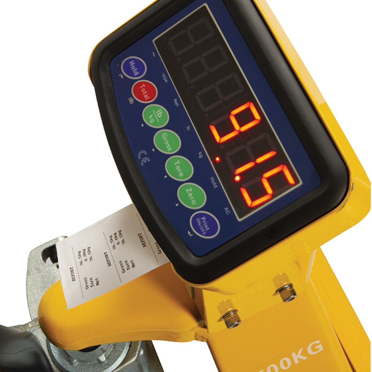 LTF 059600003BS Professioneller Handhubwagen mit integrierter elektronischer Waage und Drucker, Tragfähigkeit 2500 Kg