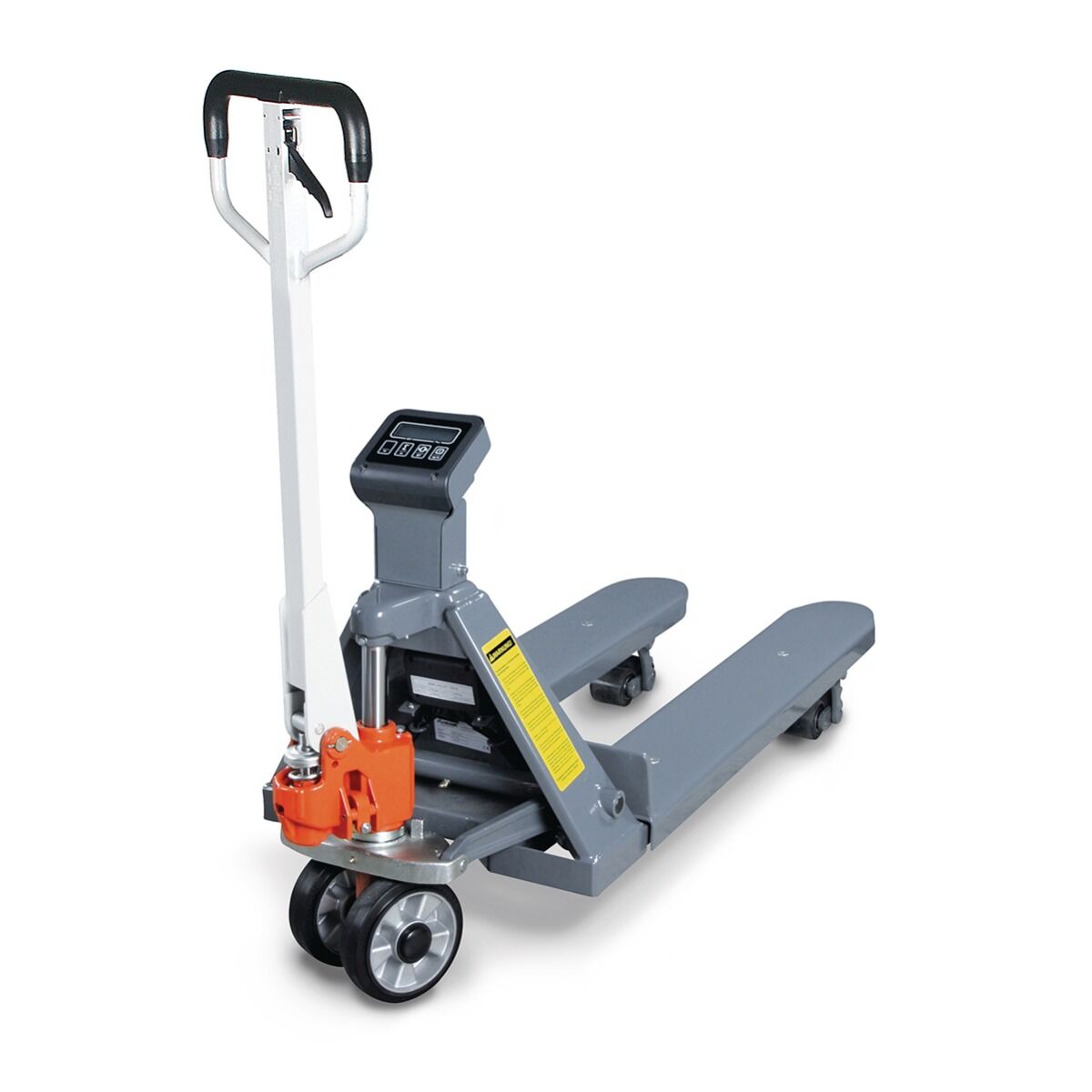 UNICRAFT 6150261 Transpallet manuale professionale con bilancia elettronica e Display LCD, portata 2 Tonellate, lunghezza forche 1150mm, Modello PHW 2000 W