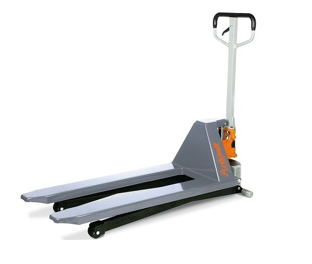UNICRAFT 6150100 Transpallet a pantografo con sollevamento e discesa tramite dispositivo idraulico, portata 1t, lunghezza forche 1150mm - UNI6150100