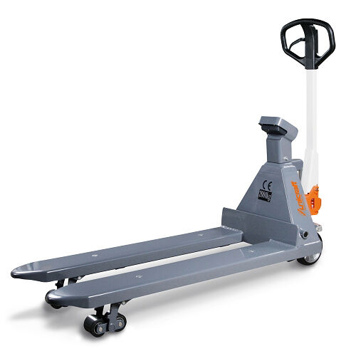 UNICRAFT 6150271 - Transpallet manuale professionale con bilancia elettronica Modello PHW 2000 WP - Portata 2 T - Stampante inclusa