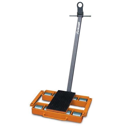 UNICRAFT 6191120 - Rollenkufen mit Deichsel - Tragfähigkeit 12t - 8 Rollen - Modell TF 12 - Abmessungen 640x566x115mm