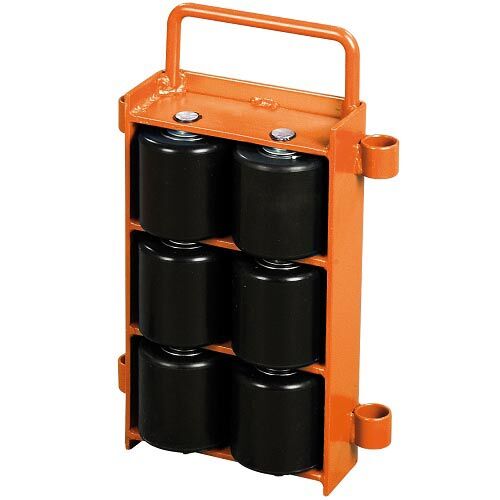 UNICRAFT 6192120 - Kit 2 pattini a rulli regolabili, portata 12 tonnellate, 6 rulli per pattino - Modello VTR 12