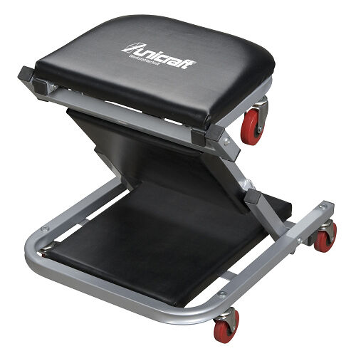 UNICRAFT 6201802 - Klappbarer Unterfahrhocker für Garagen, Tragfähigkeit 120kg - Modell KRL 1
