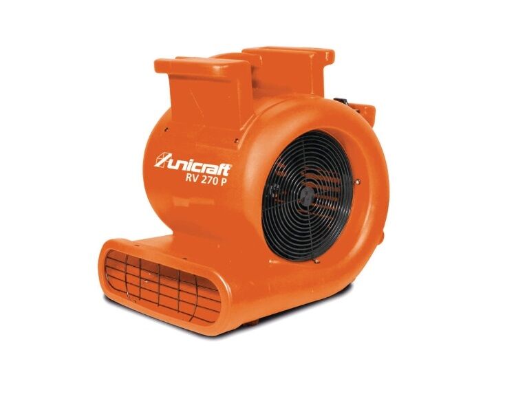 UNICRAFT 6262027 - Ventilatore centrifugo portatile per ricircolo dell'aria ed asciugatura vernici, volume d'aria max. 2380-2200-2040m³/h, modello RV 270 P