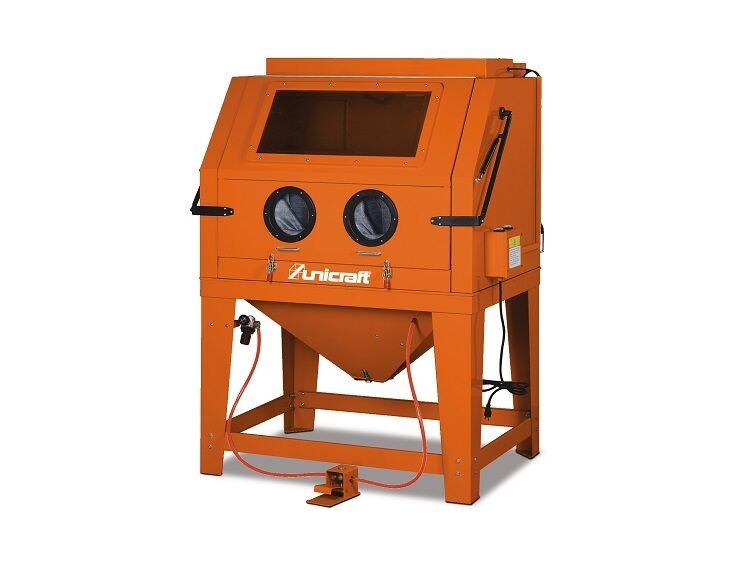 UNICRAFT 6204004 - Sabbiatrice a cabina per pulizia e rimozione di diversi tipi di materiali, volume cabina 825 litri, modello SSK 4