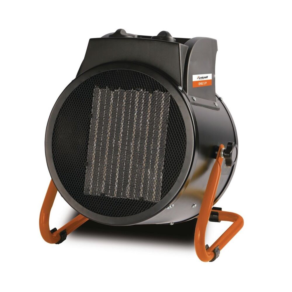 UNICRAFT 6510006 Generatore elettrico d'aria calda Modello EHG5P con potenza termica 5kW ideale per un riscaldamento rapido ed efficace a lungo termine