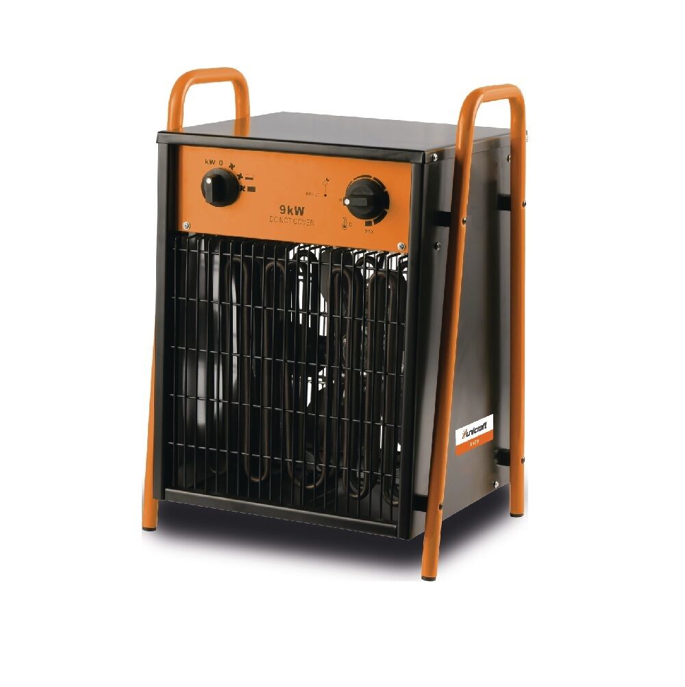 UNICRAFT 6510009 Generatore elettrico d'aria calda Modello EHG9 con potenza termica 9kW ideale per un riscaldamento rapido ed efficace a lungo termine