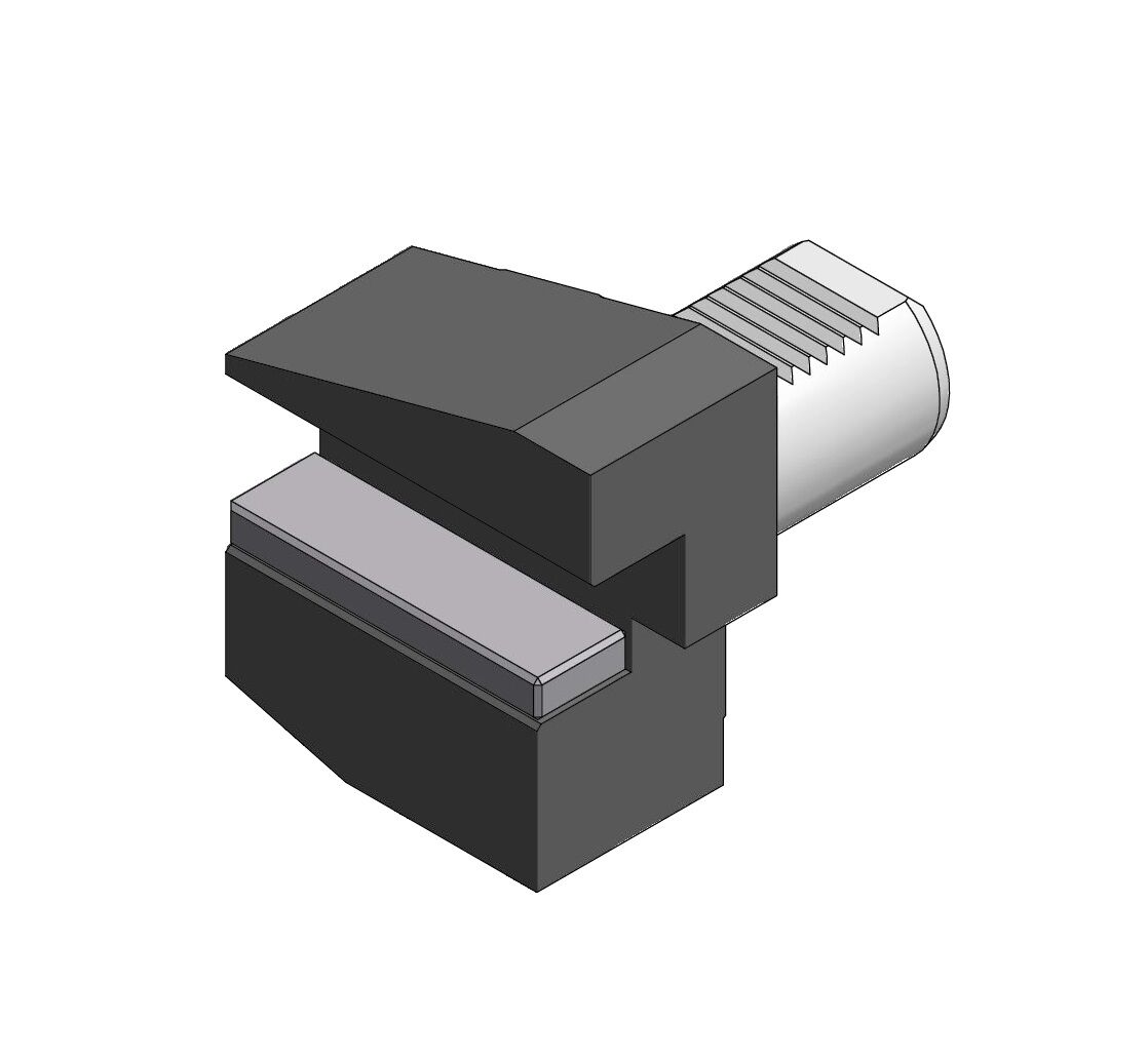 GAETANO CAPORALI Short Radial Toolholders Overhead Right, form B3 DIN ISO 10889-3, shank size at choice VDI30, VDI40, VDI50, VDI60