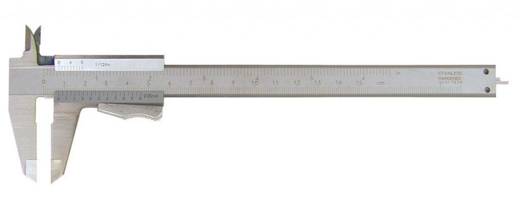VOGEL 001.113 Pocket vernier calipers with thumb lock 200X50X0.05