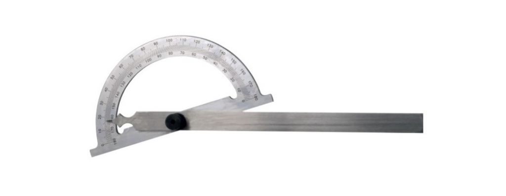 003.003N Simple chrome goniometer - rod length 200mm - rod dia.150mm