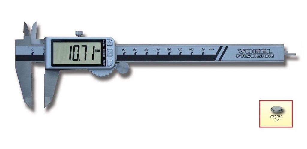 VOGEL 009.099 Digital calipers with metal case and maxi display XXL