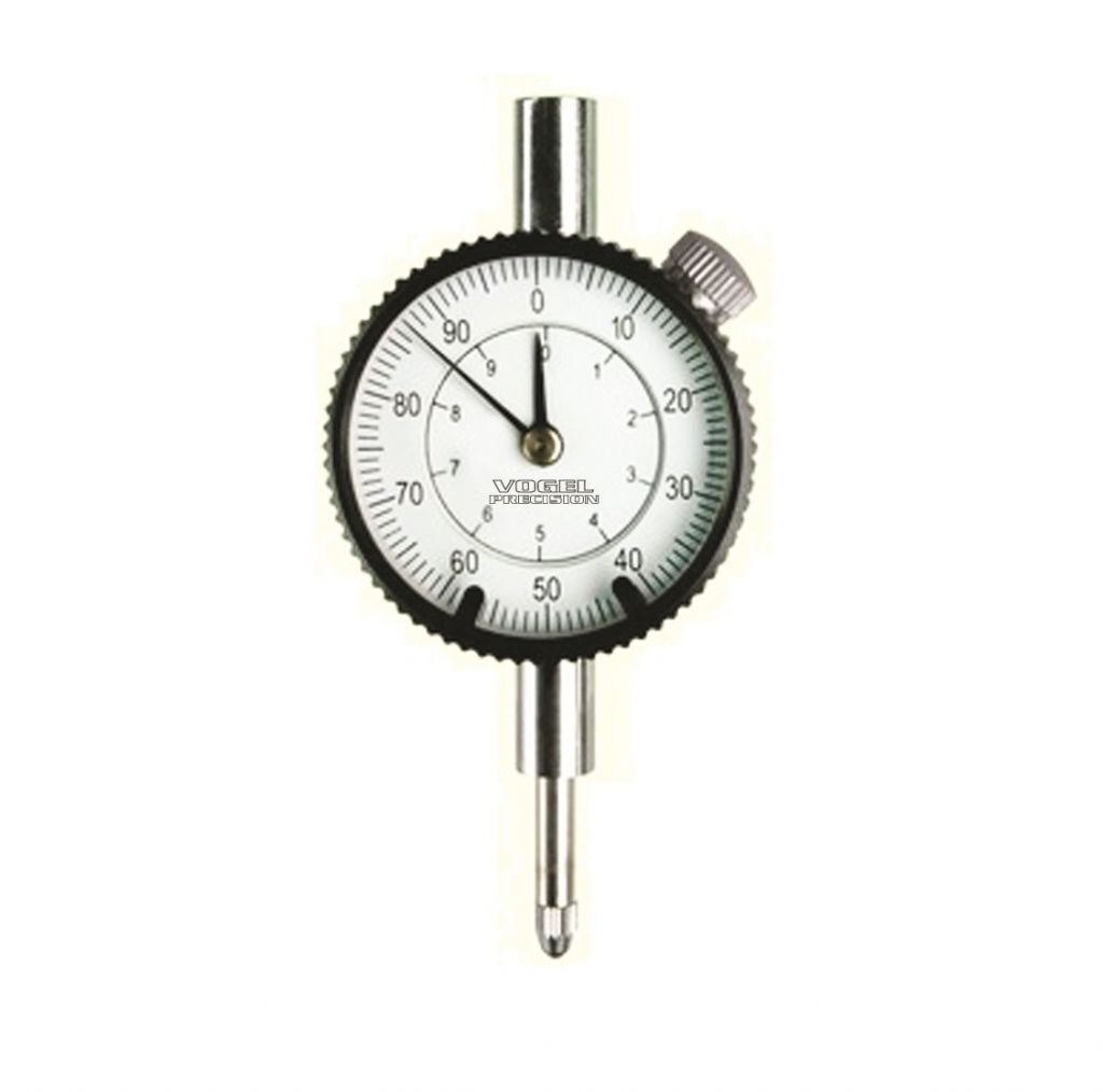 Vogel 702.045 Comparatore centesimale con lancette concentriche 0–10 mm risoluzione 0,01 mm quadrante 40 mm conta-mm centrale