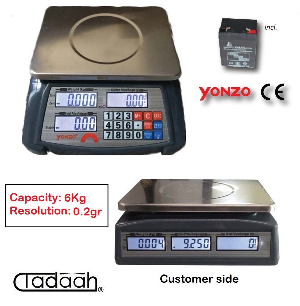 VOGEL 879.060 Counting scales with double LCD display - Capacity 6Kg - Resolution: 0.2 gr