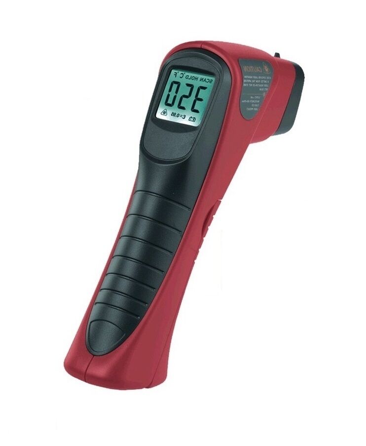 960.350E Digital infrared thermometer with laser pointer and K-probe holder - Measuring range -25°C to 400°C