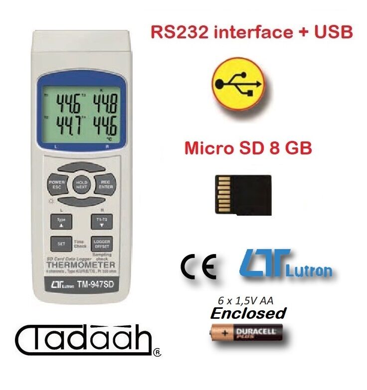 VG965-901 Thermometer 4 inputs -100/+1300°C