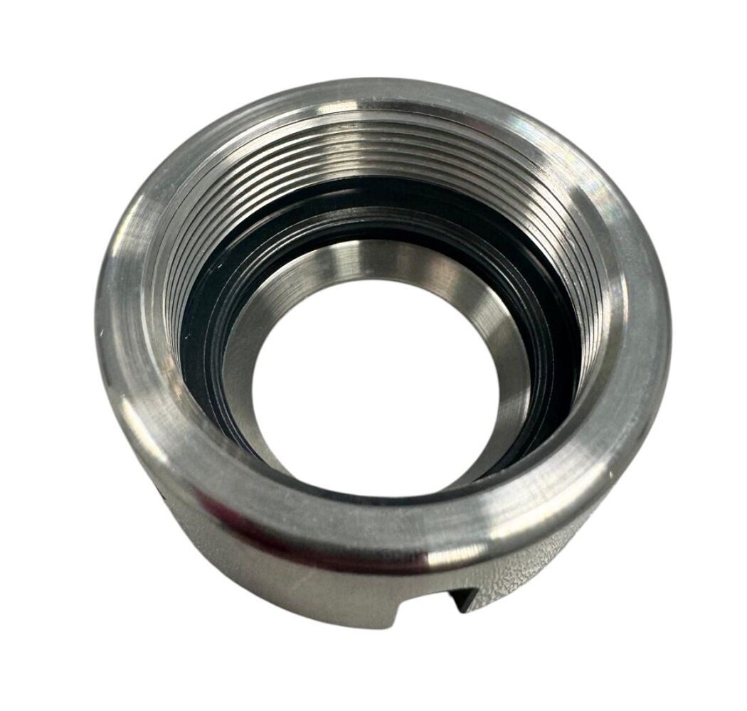 PRT TOOLS EPR32130G Spannmutter Ø50  für Zange ER32 mit Kugeln und vorgewuchteter Exzenterabsaugung DIN 6499, Gewinde M40x1,5