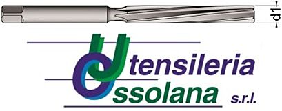 112 UTENSILERIA OSSOLANA Alesatori in HSS tipo DIN 206 UNI 6852, elica sinistra 6° forma B a mano con diametro centesimale a scelta