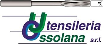 220 UTENSILERIA OSSOLANA Alesatori in HSSE tipo DIN 212 UNI 6853, elica sinistra 6° forma B a macchina con diametro centesimale a scelta