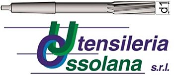 282-R UTENSILERIA OSSOLANA Alesatori a macchina in HSSE, rivestito Futura nano, elica sinistra 6° forma B, codolo cono morse, con diametro centesimale a scelta