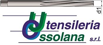 450 UTENSILERIA OSSOLANA Alesatori a mano in metallo duro integrale Toll H7, codolo cilindrico, diametro a scelta