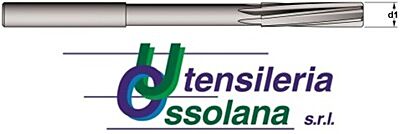 720 UTENSILERIA OSSOLANA Alesatori in metallo duro tipo DIN 212 UNI 6853, elica sinistra 6° forma B a macchina con diametro centesimale a scelta